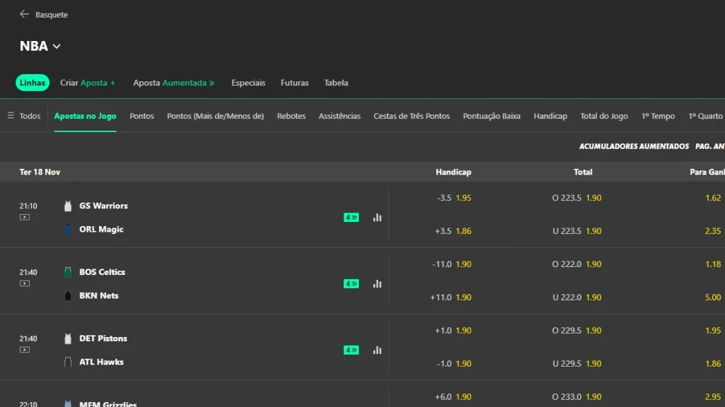 nba apostas bet365